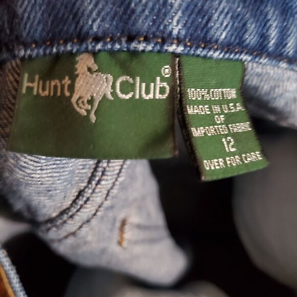 Hunt Club Jeans Womens 12 Blue Straight-Leg High-Rise Vintage Denim *Read* - Picture 3 of 10